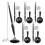 6 Pieces Secure Pen with Chain Security Pen Holder Counter 1