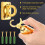 2 Pcs Gold Loop Wall Plate Post Queue Barrier 5