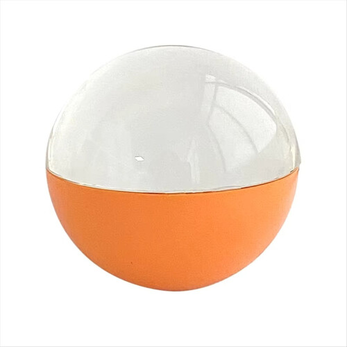 3D Crystal Ball with DIY Video Playback 7cm Display Sphere, Orange