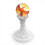 3D Crystal Ball with DIY Video Playback 7cm Display Sphere, Orange 3