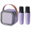Macchina per karaoke portatile con doppio microfono wireless 1