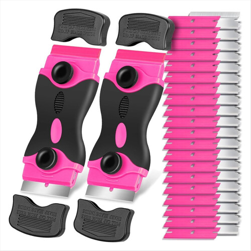 -Blade Scraper Tool Kit-2Pack -Scrapers &40Pcs Extra Blades