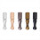 15 pezzi 5 colori Bolo Tie End Caps Lega Wire End Accessories 4