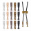 15 pezzi 5 colori Bolo Tie End Caps Lega Wire End Accessories 1