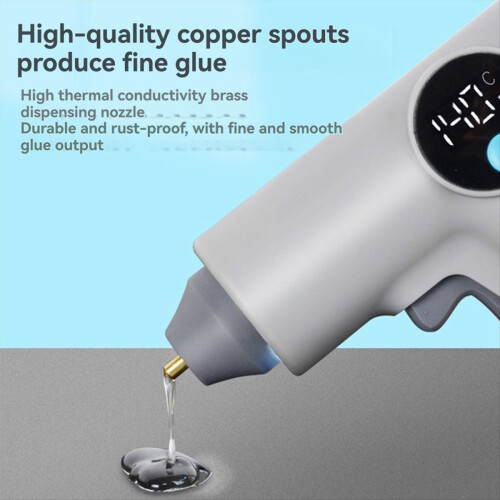 Mini Hot Glue and Sticks Set Fast Preheating Hot Melt High Temp 2