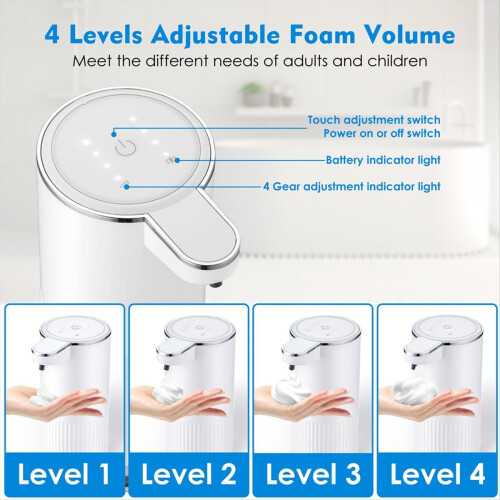 Automatic Foaming Soap Dispenser,Adjustable Foam Hand Soap Dispenser 2
