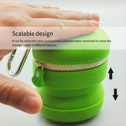 Fishing Soft Silicone Stretchable Portable Trash Storage Bag 2