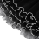 4 Yards Blumengeschenkpapier mit Perlrand, 3er-Packung Schwarz 1
