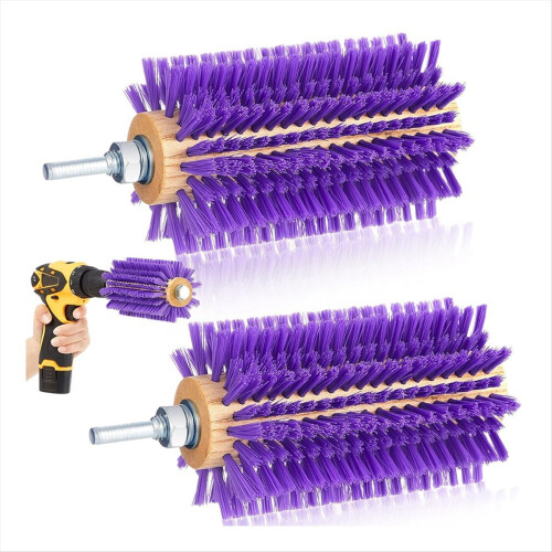 2 Pcs Livestock Mini Drill Scratch Brush Brush Grooming Kit 1