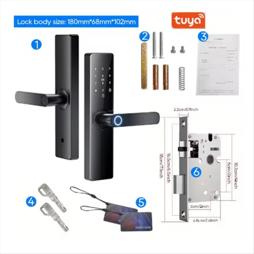 Tuya WLAN-Digital-Elektronik-Türschloss 1