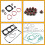 Kit guarnizione testata cilindro Jetski 1503 per 4-Tec 6