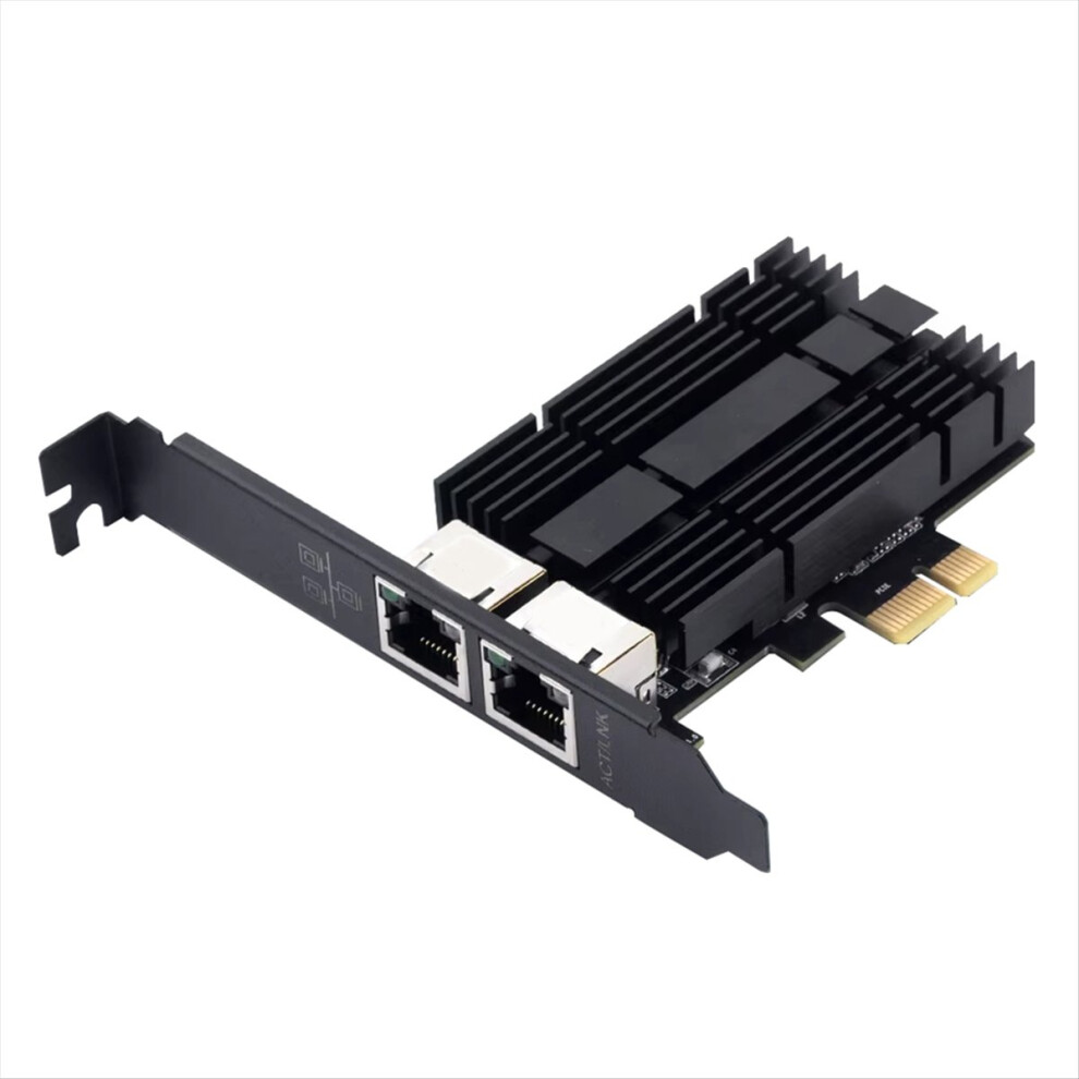 2500Mbps Pcie To Rj45 Network Card 2.5G Gigabit Ethernet Dual Ports 4712073955502