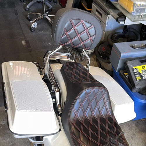 Motorcycle Detachable Sissy Bar Backrest Pad for Glide 1