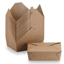 Signature Packaging - Kraft Food Takeaway Box - 25 Pack No. 3 (20 x