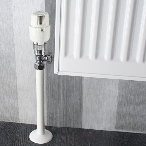 Blackspur Radiator pipe covers sleeves white 15mm - 8 pack | durable