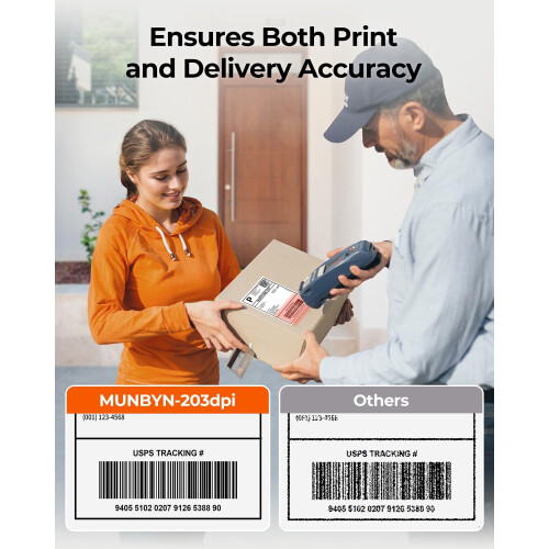 MUNBYN Shipping Label Printer Bluetooth, Postage Thermal Label | quali 2
