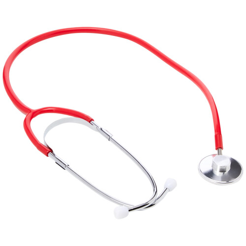 Timesco TD1-13-105 Timesco TD113105 Ruby Single Head Stethoscope, Red
