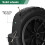 CROWNSHOP 14" Wheelbarrow Wheel PU Puncture Proof Solid 3.50-8 Wheel 3