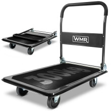 Heavy-Duty Alloy Steel Platform Trolley | Non-Slip Rubber Pad | qualit