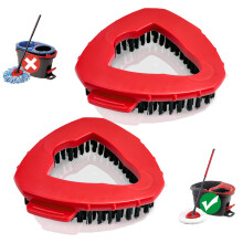 Spin Mop Scrub Brush Head Replacement, Compatible with Vlieda Turbo