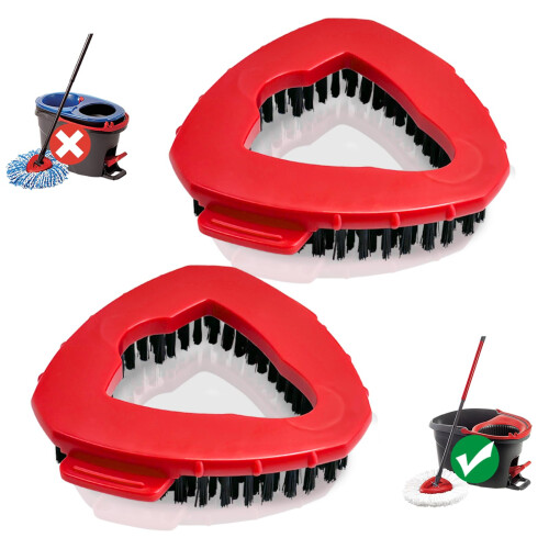 Spin Mop Scrub Brush Head Replacement, Compatible with Vlieda Turbo