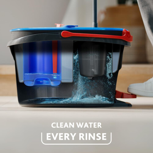 Vileda Vileda H2PrO Spin Mop and Bucket Set With 2 Additional Mop Head | qual 2