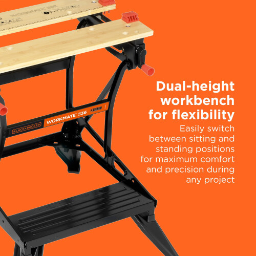Black + Decker BLACK+DECKER Workmate Dual Height Adjustable Workbench, WM536-XJ | qua 1