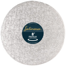 Satinara, 8" Cake Board, Luxury Cake Drum, Individually Wrapped | qual