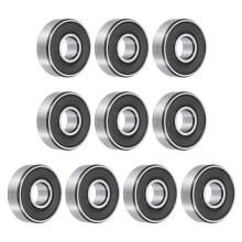 sourcing map 10pcs 607-2RS Bearing 7x19x6mm, Chrome Steel Double | qua