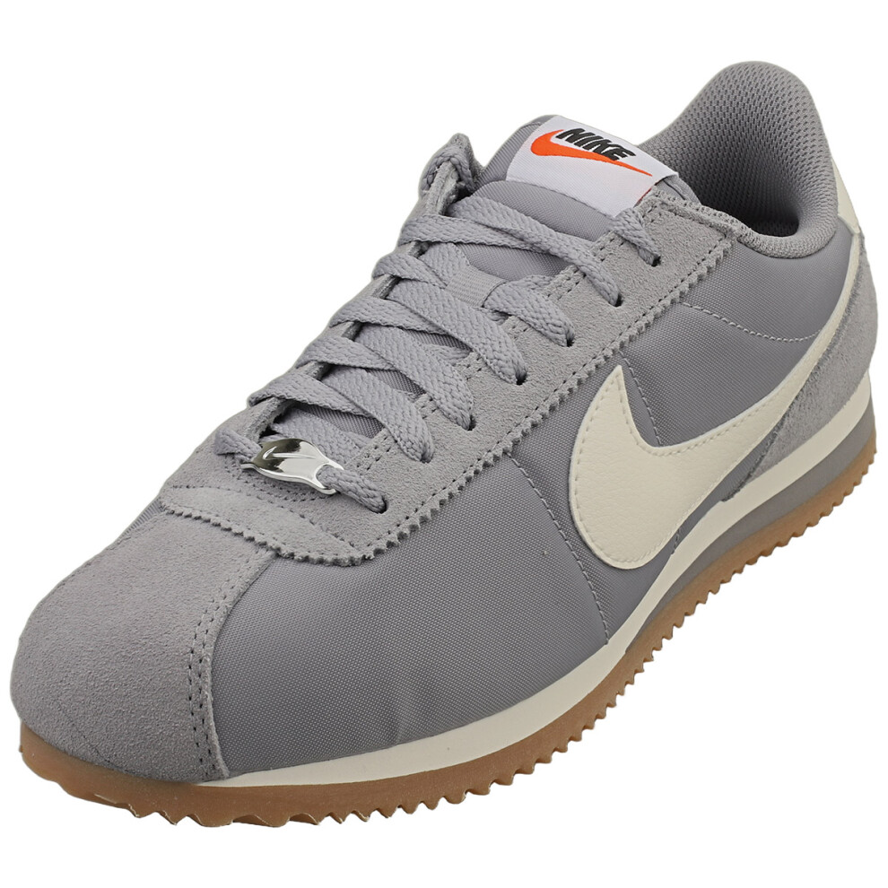 Nike Cortez Womens Fashion Trainers In Cement Grey - 7 Uk