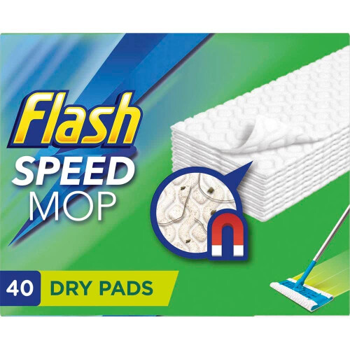 Flash Flash Speedmop Dry Refill Pads 40ct | durable, practical design | qual 1
