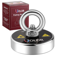 Uolor Fishing Magnet, 160 Kg (353 LB) Pull Force N35 Super Strong