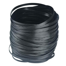 LukLoy 60m-65m Plastic Woven Rattan Repair Material for Outdoor Garden Patio Furniture, Durable Wicker Bench Chair Table Repair Kits (Black)