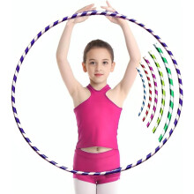 RAYMSTER Hula Hoop - Adults & Kids PVC Tube Glitter Hoola Hoops Ring for Weight Loss - Ideal for Men & Women - Dancing, Workout, Gymnastics, Gym