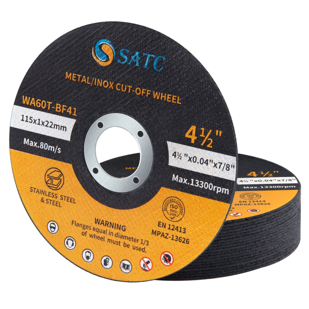 Satc Cutting Discs For Angle Grinder 20-Peice Durable 115Mm Metal 64574738