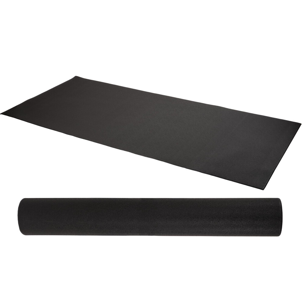 Photos - Gymnastic Mat BalanceFrom GoFit High Density Treadmill Exercise Bike Equipment Mat, 3 x 6.5-ft, Foldable BFTM--01BLK-F
