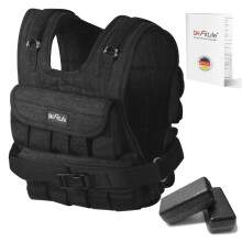 DH FitLife Adjustable Weighted Vest 20kg, Compact & Stable for Muscle Building & Strength Training, Weight Vest, Running Vest for Men & Women, Fitness