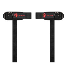 Ekkovision Weight Lifting Straps With Cuffed D Ring, Wrist Support, Heavy Duty Thick Comfortable Lifting Straps, Secure Fit, Enhanced Grip, Black