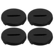 EMSea 4pcs Battery Cover Replacement Heart Rate Monitor Battery Cover 25mm Compatible with Wahoo TICKR HRM Part Repair Black Plastic
