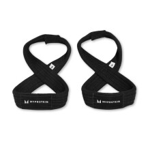 Myprotein Large Figure 8 Lifting Straps for Weight Lifting, Deadlifts, Powerlifting | Premium Wrist Support for Gym, Strength Training & Bodybuilding