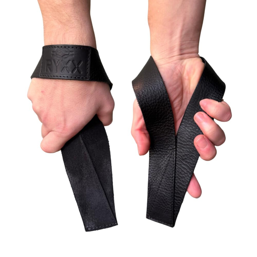 Photos - Other Trainers RYXX Premium Leather Weightlifting Straps | Versatile lifting straps made for Grip | Quality gym accessories for Men and Wom