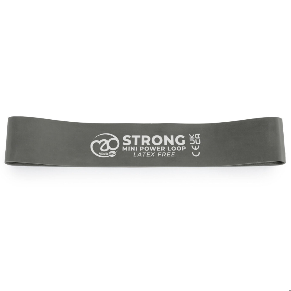 Fitness Mad Fitness-Mad Latex Free Mini Resistance Band | Elastic Exercise Loop In 3 Different Resistance Levels | Great For Strength Training, Therapy & Rehab |