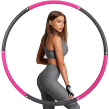 MIXEL Fitness Hula Hoop, Comfortable Grip, Soft, Non-Slip Foam, Adjustable And Detachable Design, Lightweight, Portable Design, Detachable Size