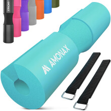 AMONAX Barbell Squat Pad, Extra Thick Foam Padding for Neck & Shoulder Support, Strength Training Equipment Attachments Gym Fitness Workout Cover for