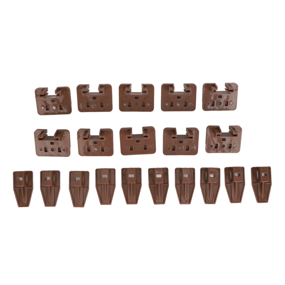 10 Sets Plastic Dresser Drawer Slide Guides Replacement With Screws 7891349185595
