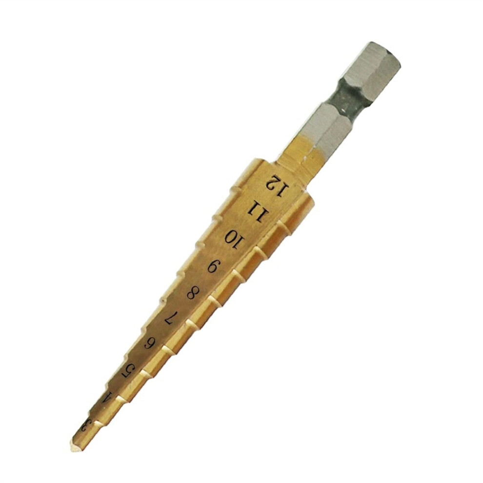 Step Drill Bit Set 3-12mm 4-12mm 4-20mm Coated Drill Bits for Metal and Wood Cutting Tools-image-OPC-PKFSFDQ-NEW