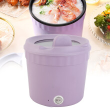 Efficient 450W 1.2L Electric Pot for Quick Meals Purple UK Plug