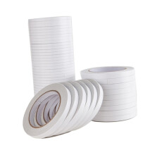 10Pcs Double Sided Adhesive Tape for Crafts, Scrapbooking, Office Use, Hot Melt Adhesive, Easy to Use, 0.5 Inch Width