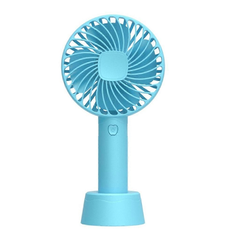 Mini Small Fan Usb Rechargeable Student Holding Electric Fan Handheld Office Desk Super Quiet Strong Wind-Blue-image-OPC-PKFSFSW-NEW
