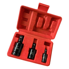 6PCS Impact Socket Wrench Adapter Set for 1/2-Inch Drive, Chrome Vanadium Steel, Compatible with Standard and Deep Sockets